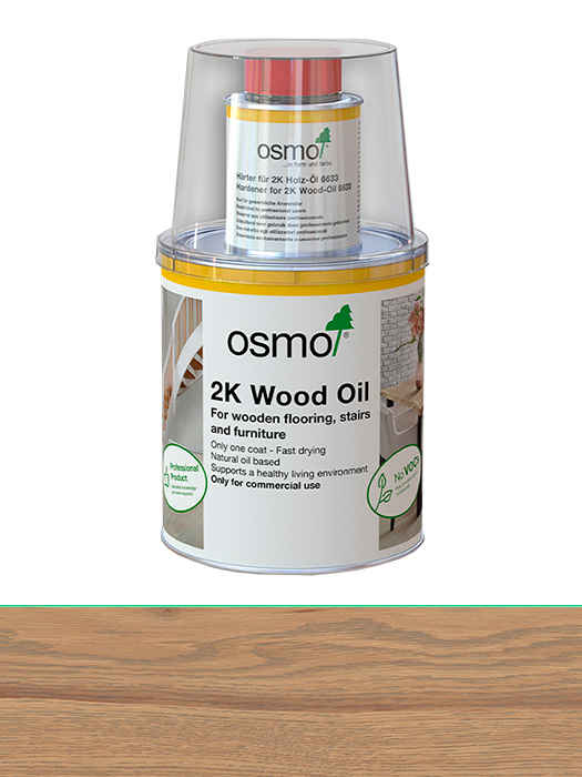 Двокомпонентне масло без розчинника для дерев'яних підлог Osmo 2K Holz-Ol