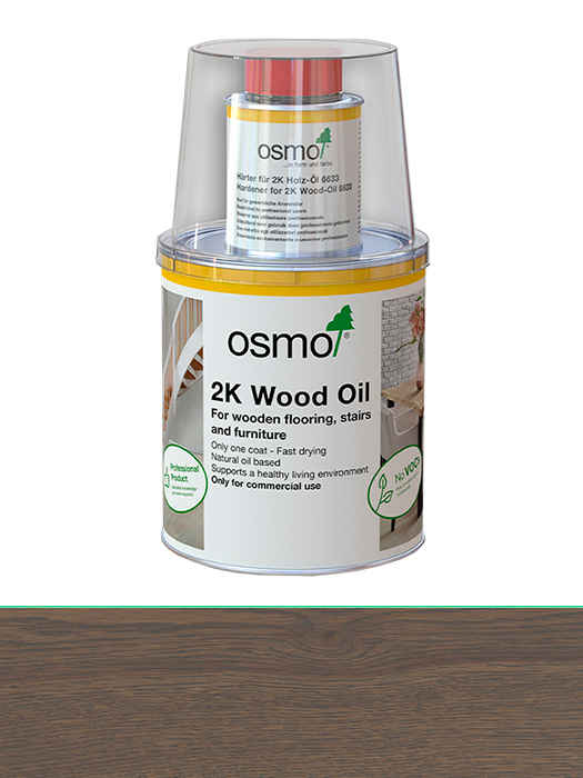 Двокомпонентне масло без розчинника для дерев'яних підлог Osmo 2K Holz-Ol