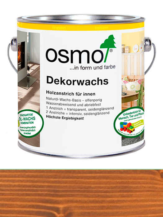 Цветное прозрачное масло Osmo Dekorwachs Transparent