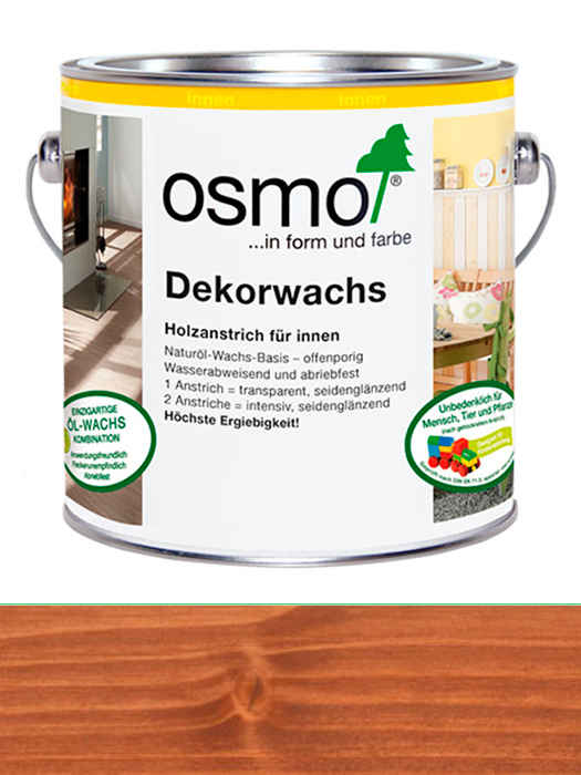 Цветное прозрачное масло Osmo Dekorwachs Transparent