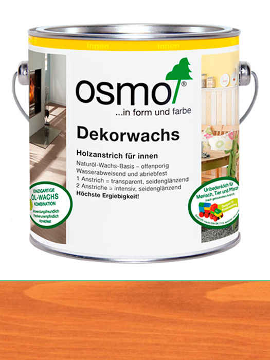 Цветное прозрачное масло Osmo Dekorwachs Transparent