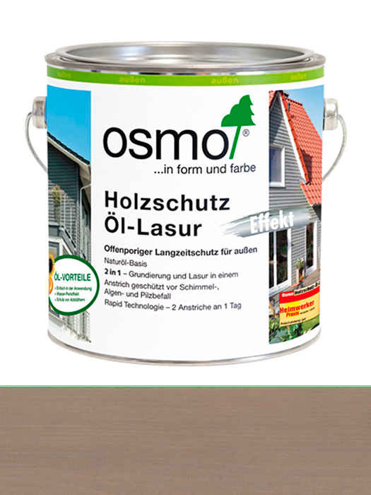 Защитное масло-лазурь с эффектом серебра Osmo Holzschutz-Lasur Effekt