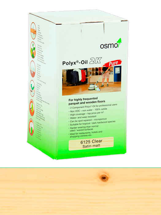 Двухкомпонентное масло с твердым воском Osmo HARTWACHS-ÖL 2K PURE