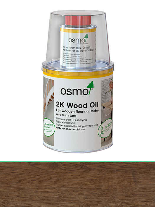 Двухкомпонентное масло без растворителя для деревянных полов Osmo 2K Holz-Ol
